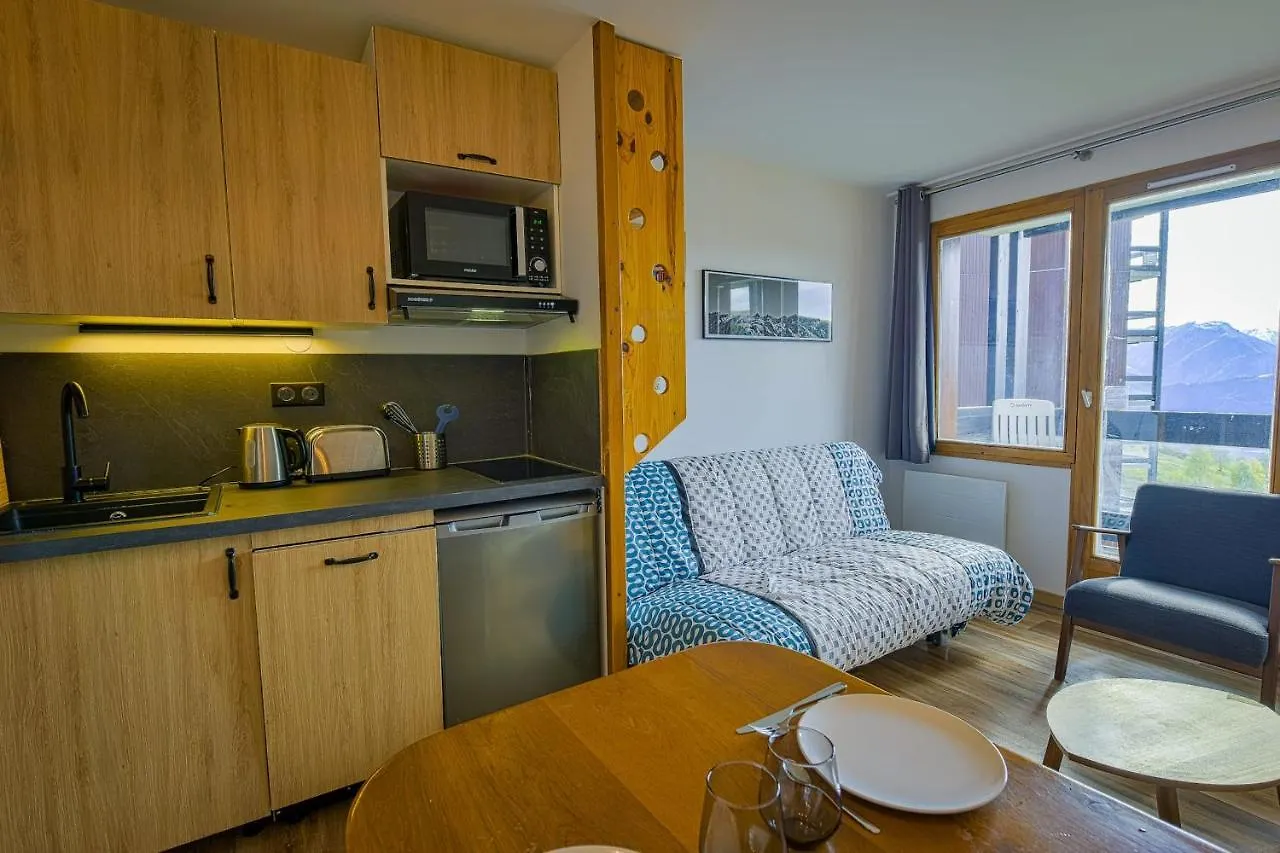 Studio With Panoramic View In Huez - Welkeys Apartment